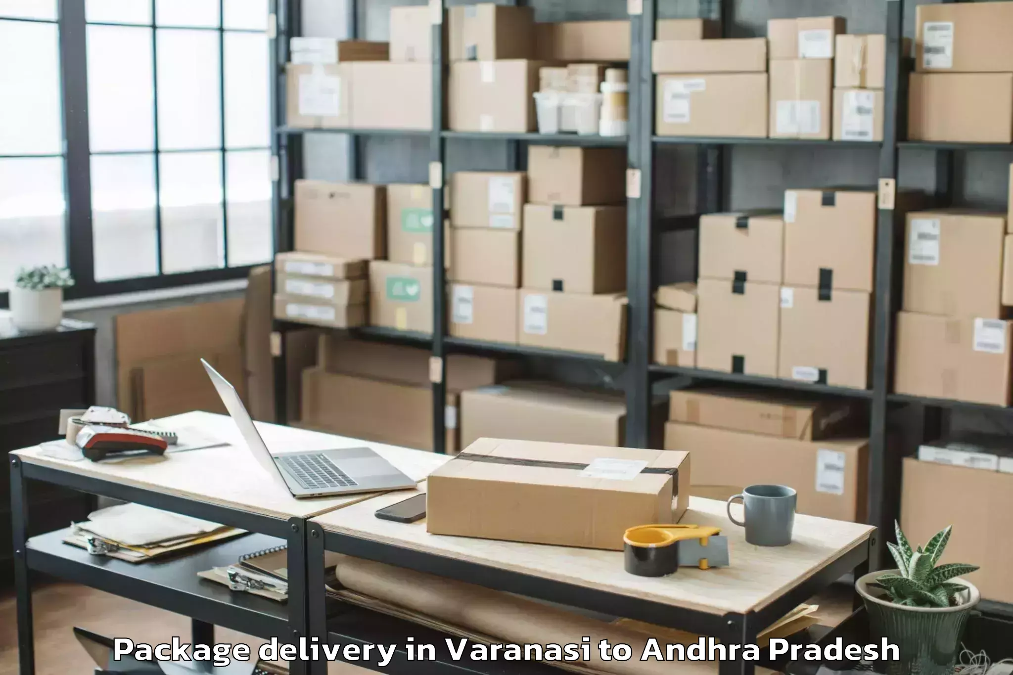 Expert Varanasi to Kakinada Rural Package Delivery